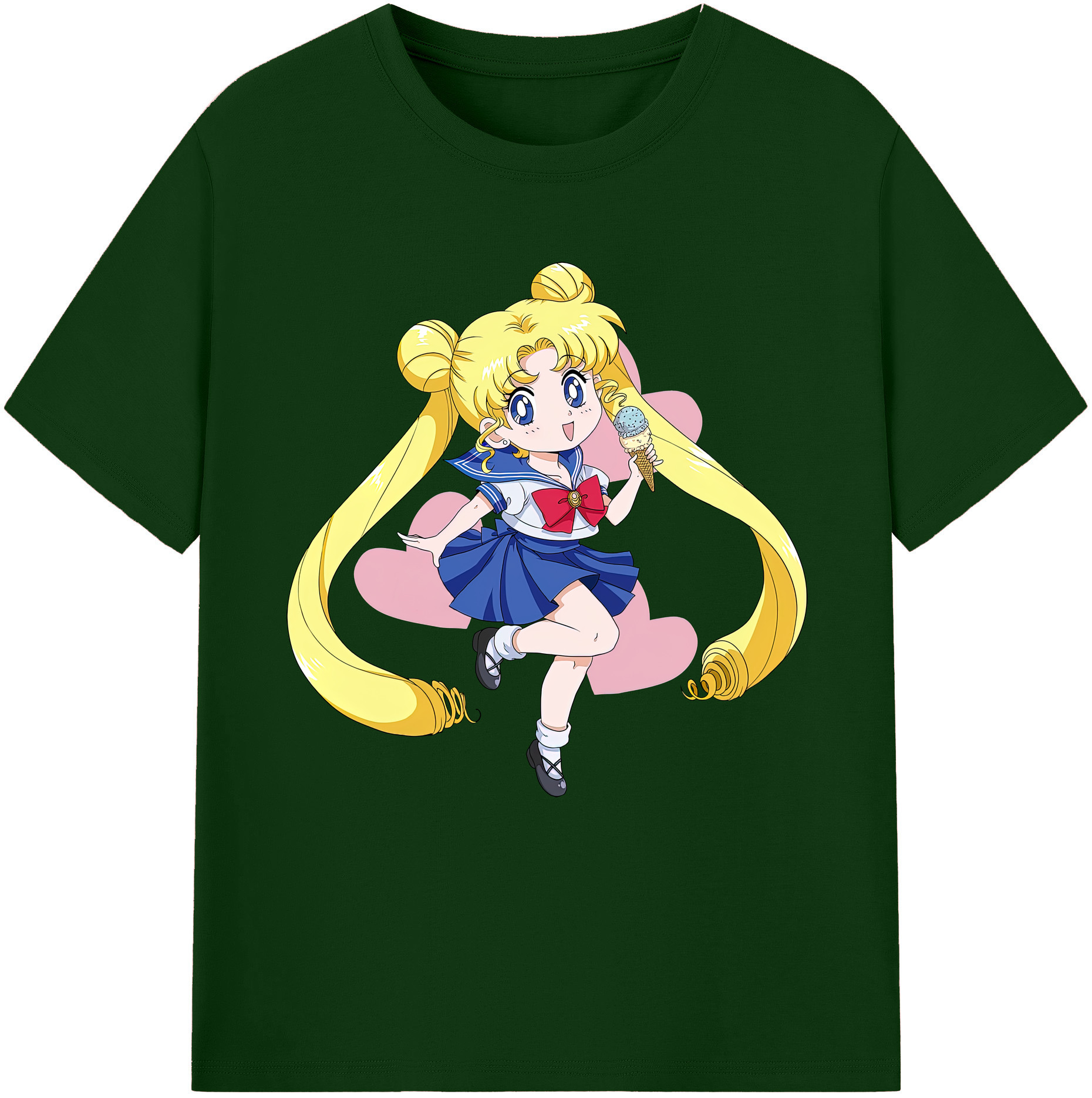 （画像用） 美少女戦士セーラームーン 愛野 美奈子 あいの みなこ Sailor Moon Aino Minako 綿100％半袖Tシャツ（フロントプリント）
